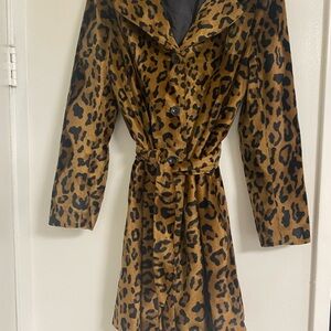 Bebe Vintage Leopard Print Coat with Belt by Bebe It is Vintage and is in EUC